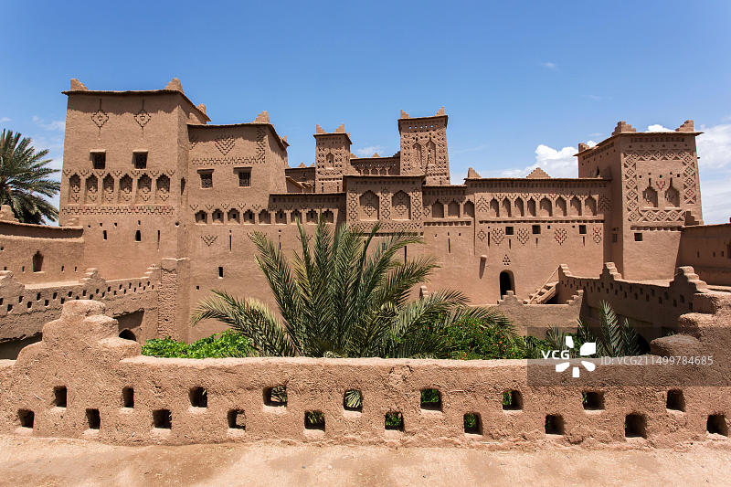 阿美迪尔古堡，一座修复后的泥砖堡垒图片素材