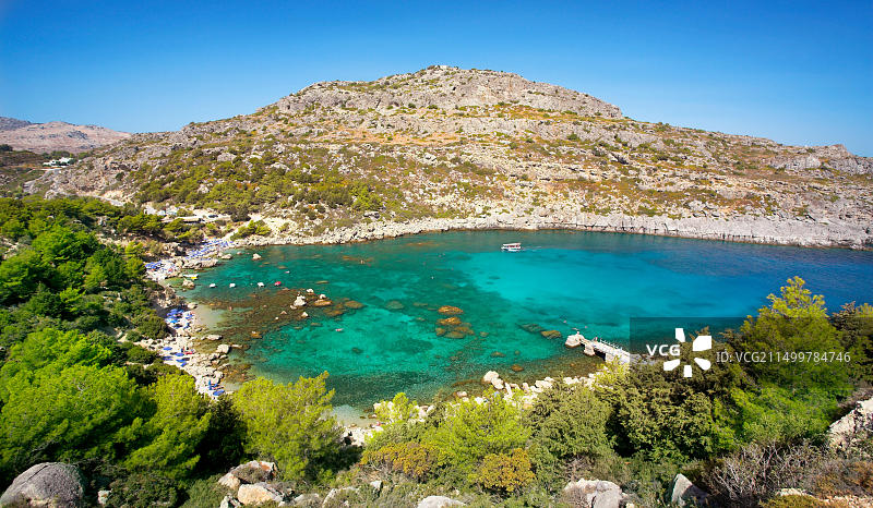 希腊罗德岛安东尼·奎恩湾图片素材
