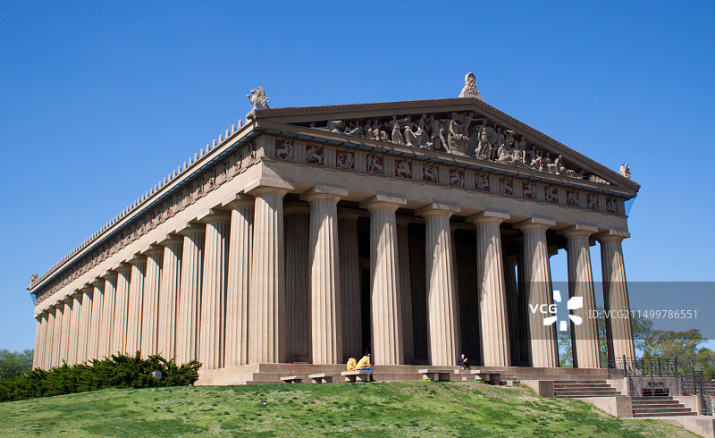 田纳西州纳什维尔的帕特农神庙复制品图片素材