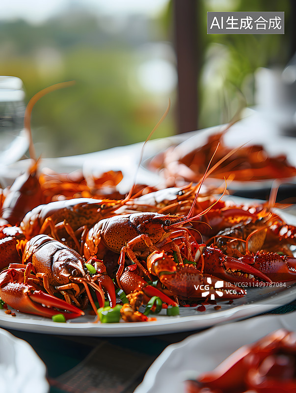 【AI数字艺术】中国美食小龙虾图片素材
