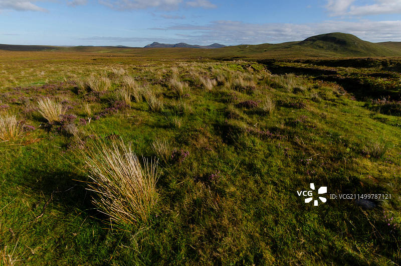 英国苏格兰萨瑟兰的A'Mhoine半岛景观图片素材