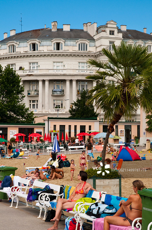 维也纳巴登公共浴场，下奥地利州，奥地利图片素材