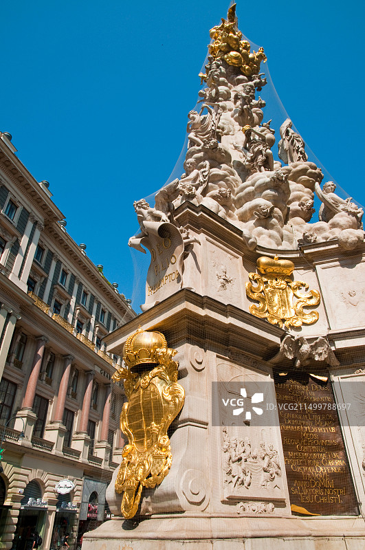 维也纳格拉本鼠疫柱图片素材