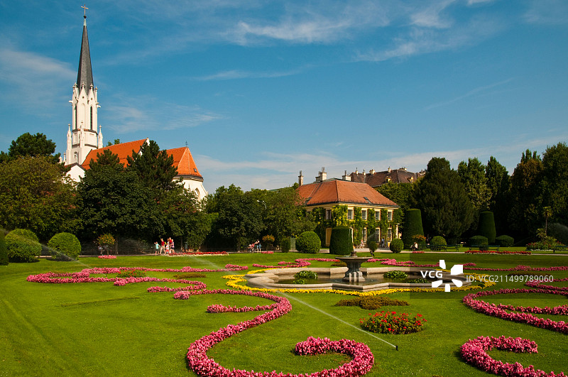 奥地利维也纳美泉宫棕榈园图片素材