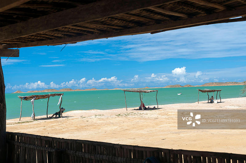 哥伦比亚瓜希拉半岛的海岸风光图片素材