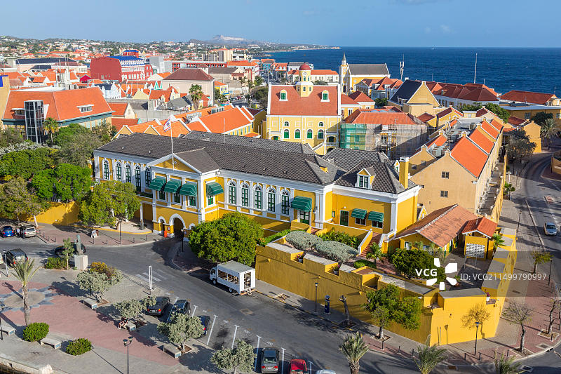 库拉索威廉斯塔德总督府图片素材