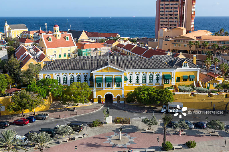 库拉索威廉斯塔德总督府图片素材