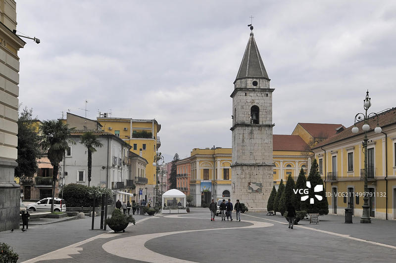 贝内文托圣索菲亚教堂钟楼（意大利坎帕尼亚地区，联合国教科文组织世界遗产）图片素材