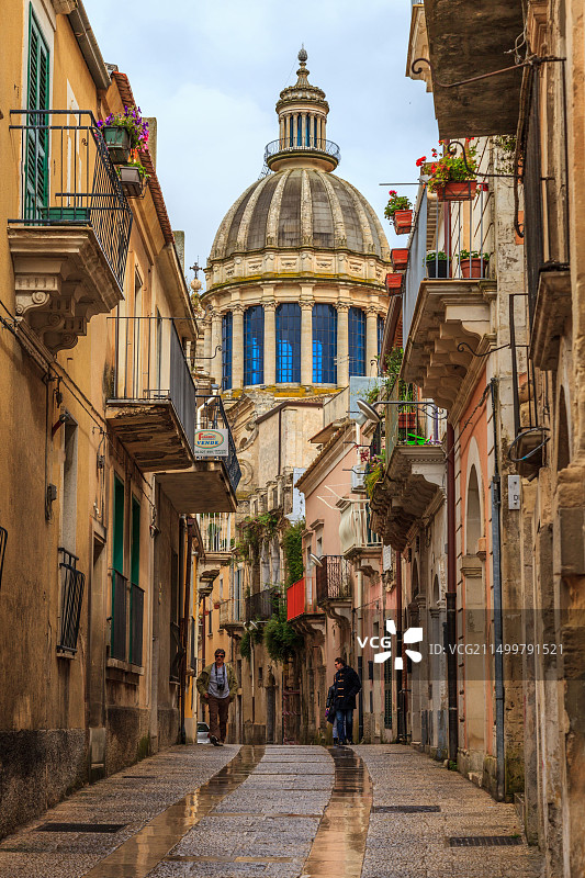 拉古萨伊布拉古城中心图片素材