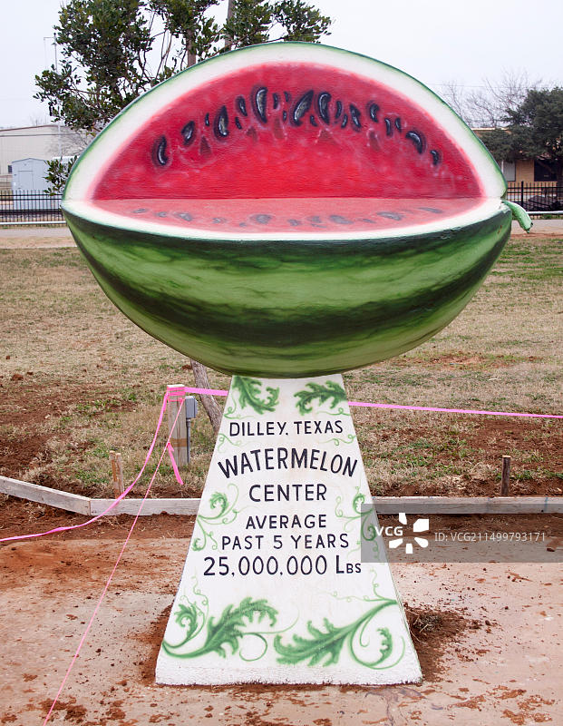 德克萨斯州迪利市的全国西瓜中心图片素材