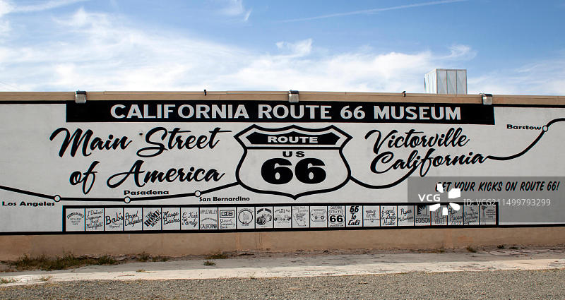 维克托维尔的加州66号公路博物馆图片素材