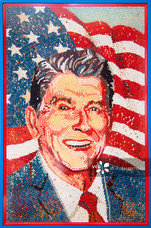 加利福尼亚州费尔菲尔德的雷根画像图片素材