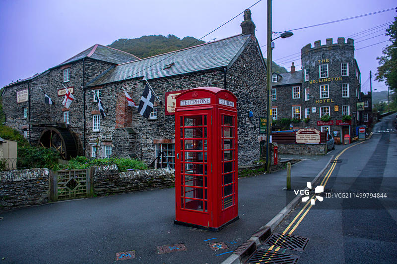 英国康沃尔博斯卡斯尔的惠灵顿酒店图片素材