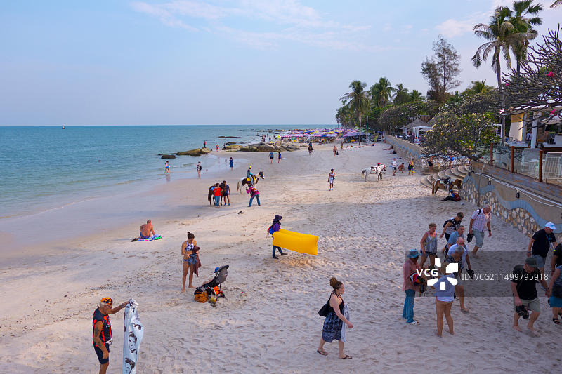 泰国华欣海滩图片素材