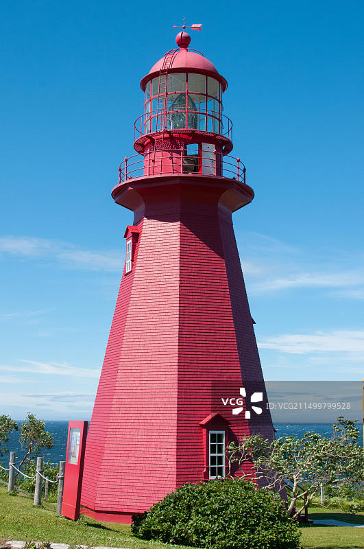 魁北克加斯佩西的拉马特尔灯塔图片素材