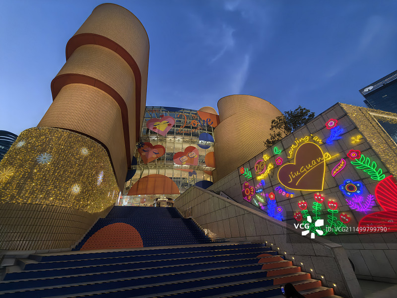 上海久光百货夜景图片素材