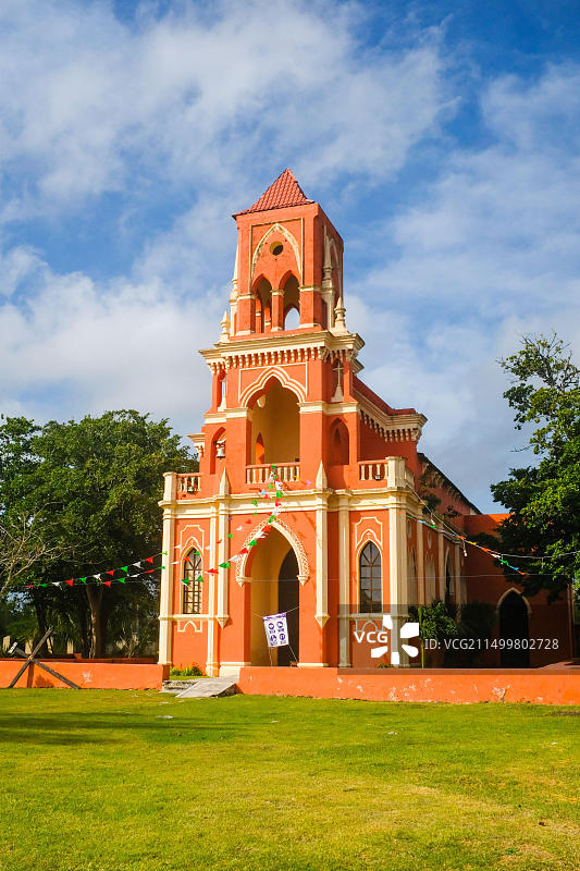 墨西哥尤卡坦半岛圣伊格纳西奥教堂图片素材