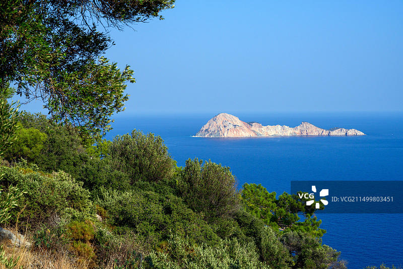 亚洲土耳其安塔利亚省库姆卢贾格利多尼亚角德韦奇塔西阿达岛图片素材