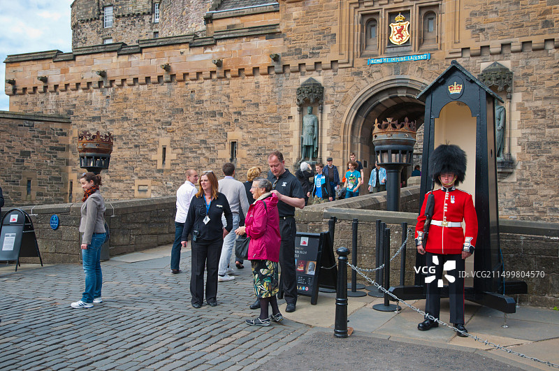 苏格兰爱丁堡城堡外观图片素材