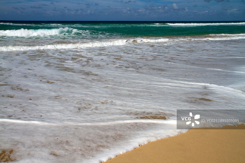 波利哈莱海滩和州立公园，位于美国夏威夷考艾岛西侧图片素材