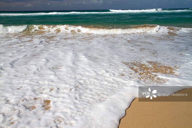 波利哈莱海滩和州立公园，位于美国夏威夷考艾岛西侧图片素材