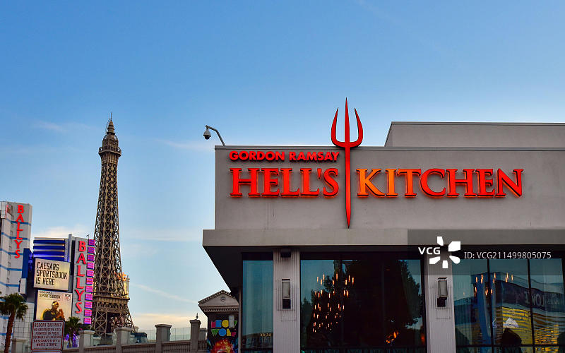 拉斯维加斯戈登拉姆齐地狱厨房餐厅图片素材