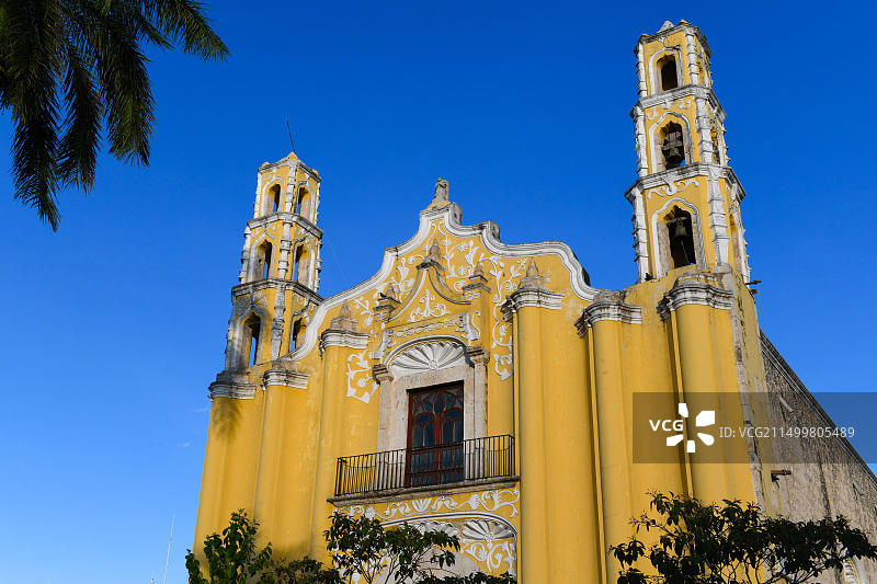 梅里达圣胡安包蒂斯塔教堂图片素材
