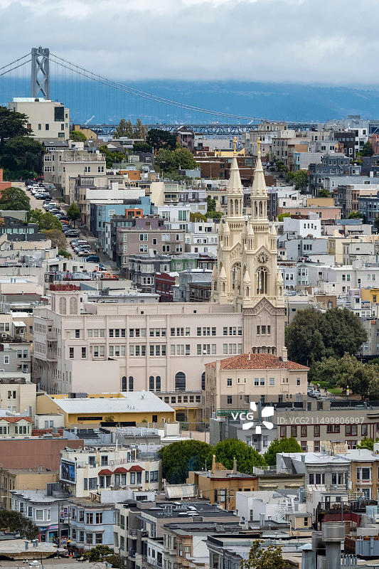 美国旧金山圣彼得与保罗教堂图片素材