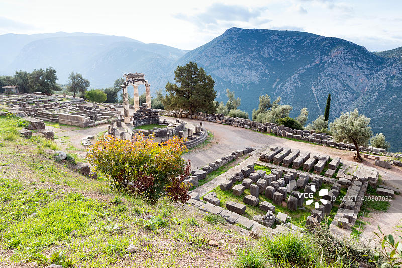 联合国教科文组织世界遗产：德尔斐考古遗址图片素材