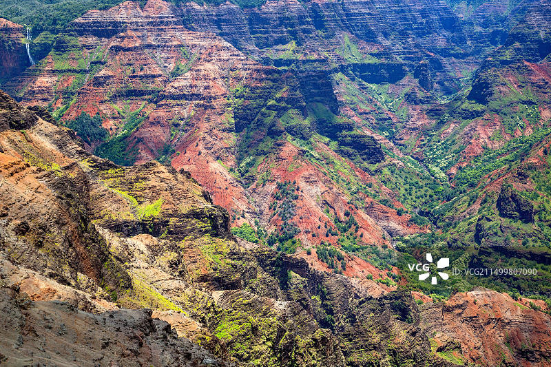 可爱岛怀梅阿峡谷，夏威夷图片素材