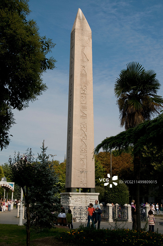 伊斯坦布尔埃及方尖碑赛马场苏丹阿合麦特图片素材