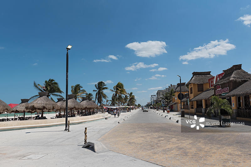 墨西哥尤卡坦普罗格雷索海滨图片素材