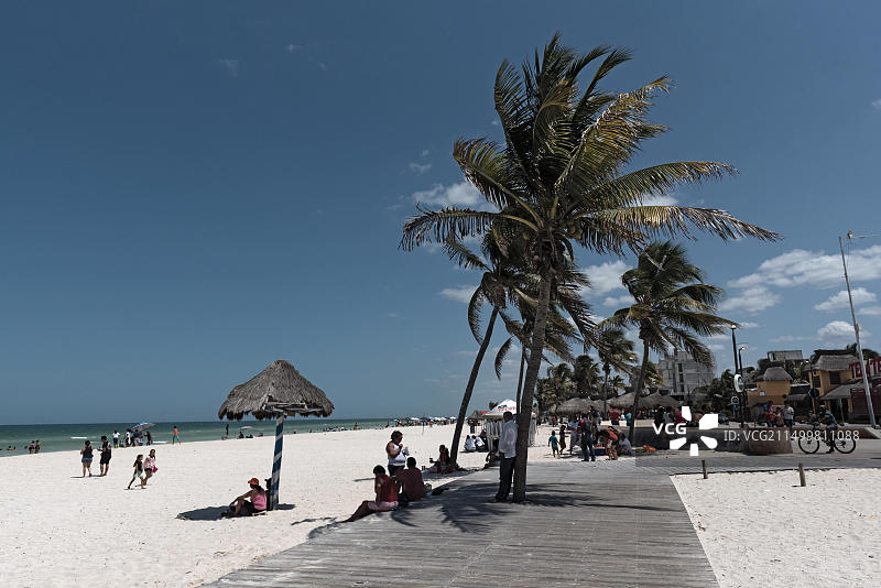 墨西哥尤卡坦普罗格雷索海滨图片素材