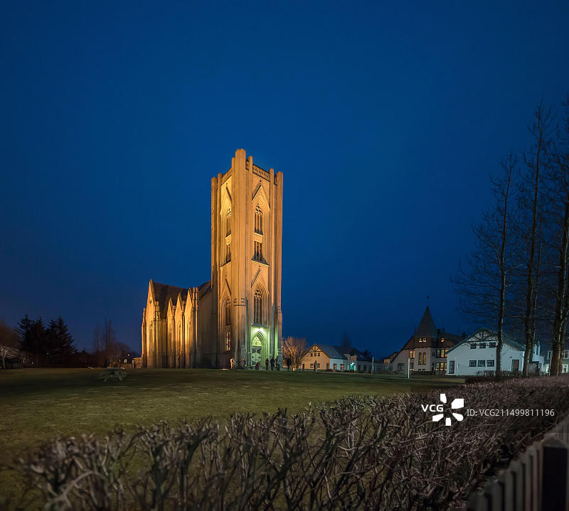 冰岛雷克雅未克兰达科特教堂图片素材