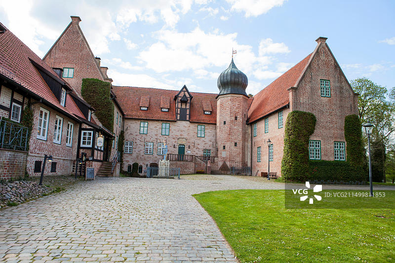 德国下萨克森州巴特贝德克斯萨的贝德克斯萨城堡图片素材