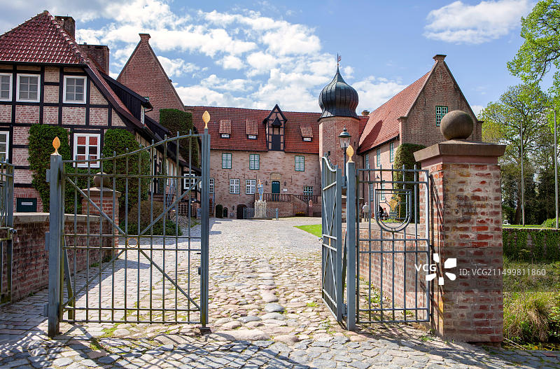 德国下萨克森州巴特贝德克斯萨的贝德克斯萨城堡图片素材