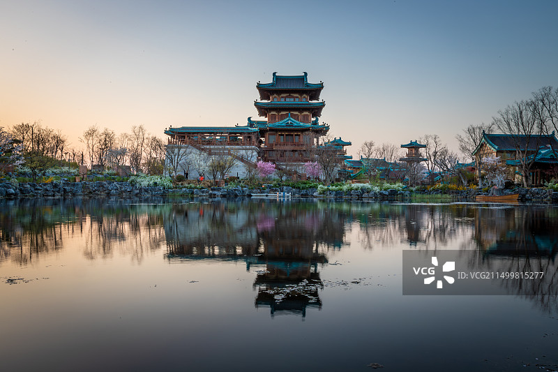 中景的凌霄台  金陵小城图片素材