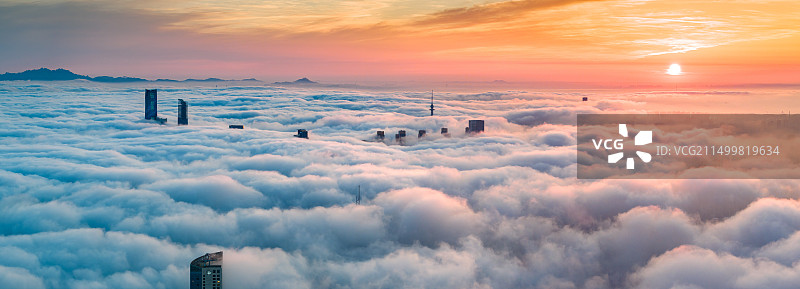 青岛平流雾图片素材