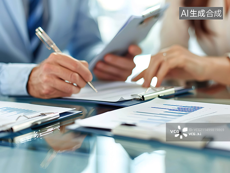 【AI数字艺术】协商办公会议时间图片素材