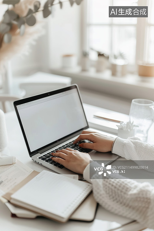 【AI数字艺术】居家办公工作计划图片素材