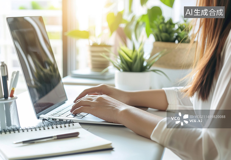 【AI数字艺术】居家办公工作计划图片素材