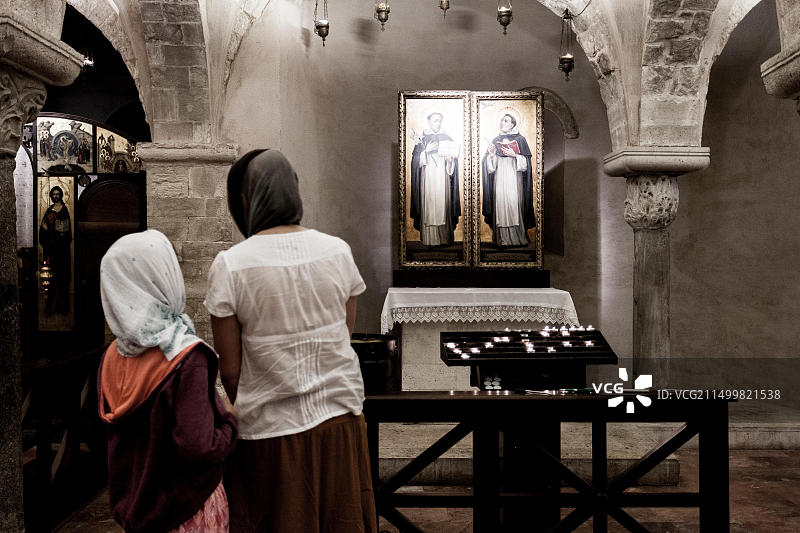 巴里圣尼古拉大教堂，意大利普利亚图片素材