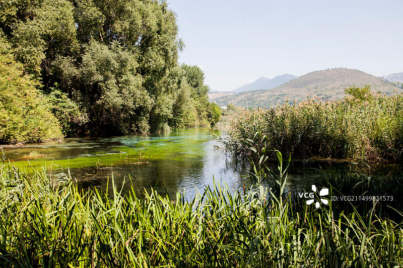 佩斯卡拉，丰特·德尔·佩斯卡拉，阿布鲁佐，意大利，旅行图片素材