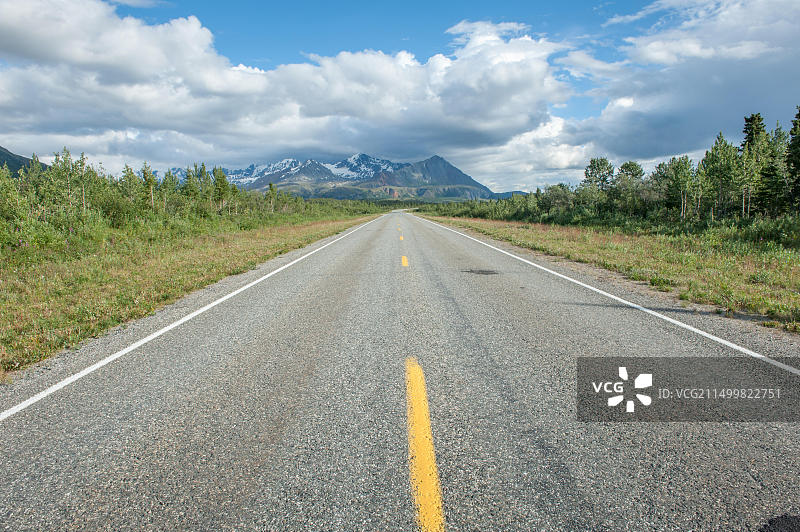阿拉斯加 Richardson 公路的风景图片素材