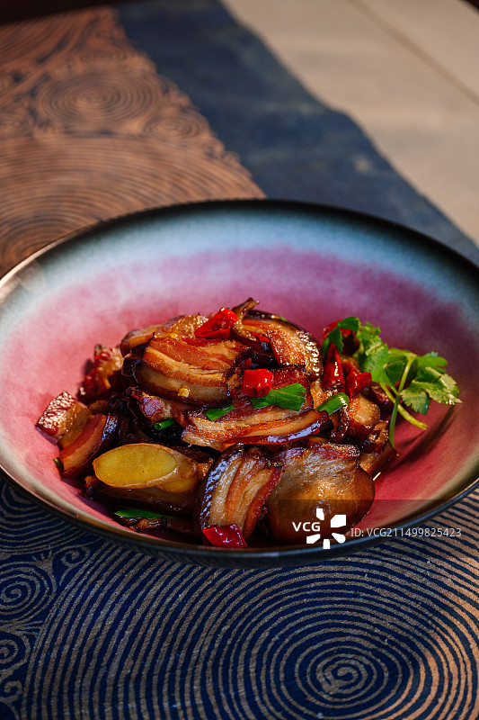 湘西腊肉湘菜美食图片素材