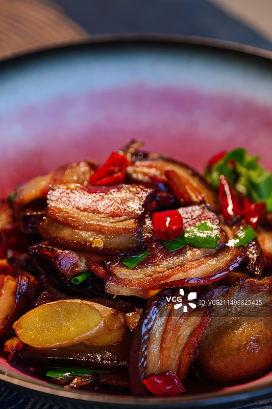 湘西腊肉湘菜美食图片素材