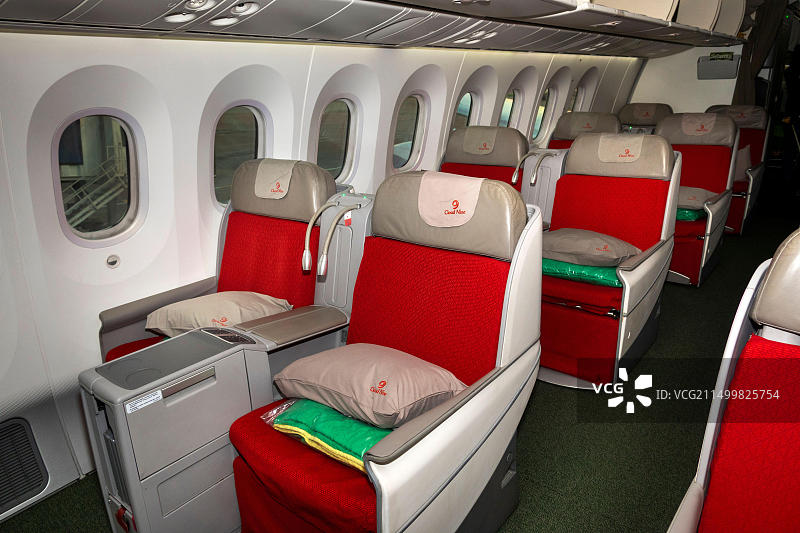 埃塞俄比亚航空公司波音787梦想客机公务舱图片素材