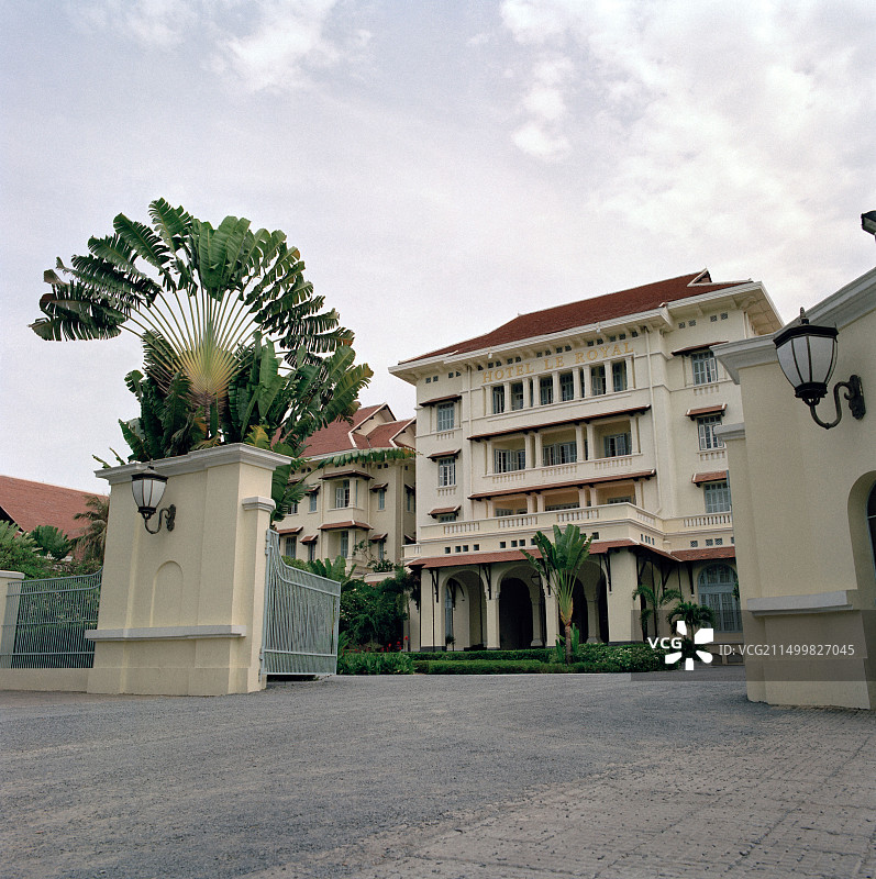 柬埔寨金边皇家酒店：旅行摄影图片素材