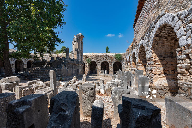 土耳其穆拉省米拉斯区伊阿索斯希腊城市图片素材