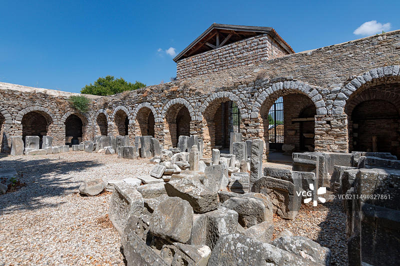 土耳其穆拉省米拉斯区伊阿索斯希腊城市图片素材